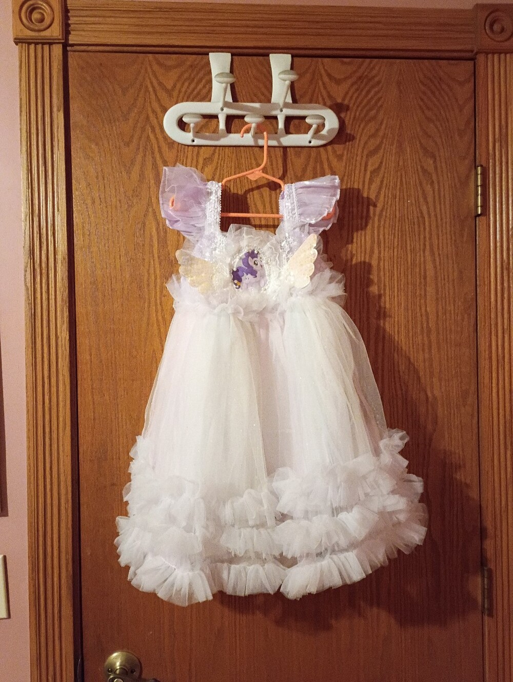 Princess Unicorn Tulle Dress Kids Costume - White